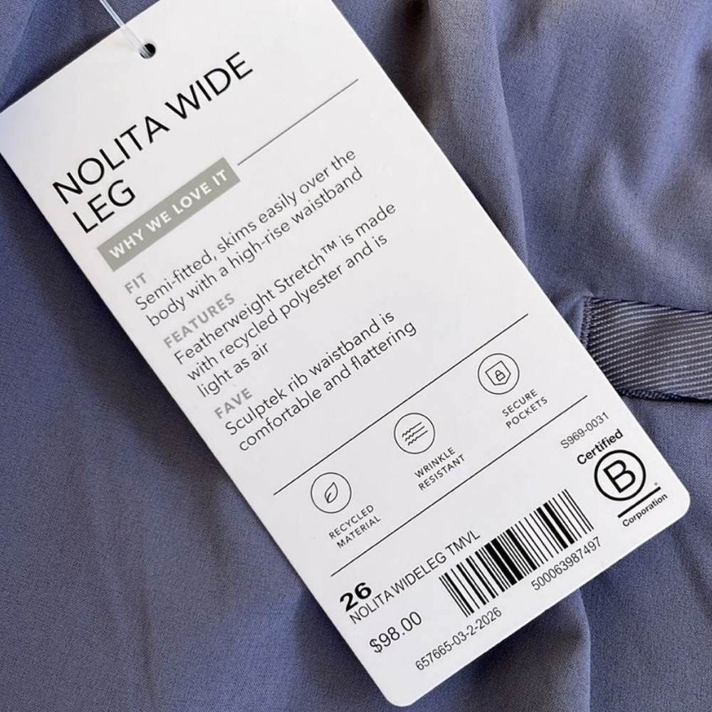 Nwt Athleta Nikita Wide Leg Pants - Picture 5 of 10